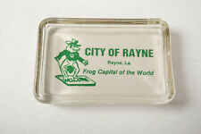 City of Rayne Frog Capital of the World Louisiana (B9A) Glass Paperweight picture