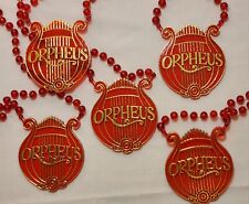Vintage Krewe of Orpheus Mardi Gras Necklace Bead Lot of 5 picture