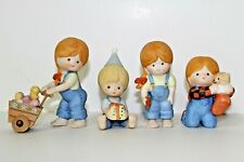 Porcelain Children Figurines Set of 4 Enesco 1980's  picture