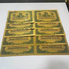 10pcs German External Loan 1924 $1000 Gold Banknotes Bond Scroll with UV Light picture