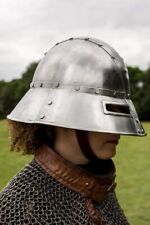 Christmas 18ga Medieval kettle helmet Guardsman Helmet Knight Warrior picture