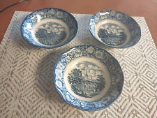 3 Staffordshire Liberty Blue Cereal Bowl  unused picture