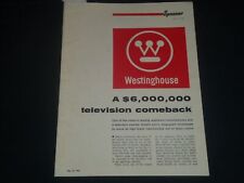1964 MAY 18 WESTINGHOUSE $6,000,000 TV COMEBACK PROGRAM - J 4292 picture