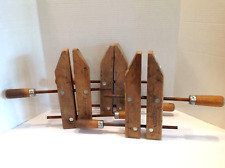 Vintage Jorgensen Adjustable Wooden Clamps with Metal Screws Lot 3 picture