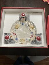Waterford Holiday Heirlooms Snowy Village Penguin Plate Christmas Decoration picture