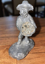 Vintage Pewter Collectible Miner Prospector PAY DIRT FOOL’S GOLD 2.5” picture