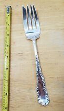 ⚓ANCHOR ROGERS ANTIQUE c1895 CROMWELL SILVERPLATE COLD MEAT 🥩/ SERVING FORK  picture