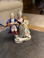 Colonial Couple Made In Occupied Japan Vintage Figurine picture