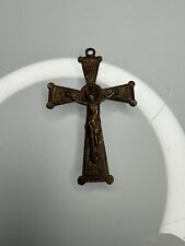 Vintage 1960’s INRI Catholic Cross Crucifix Charm Pendant Religious Collectible picture