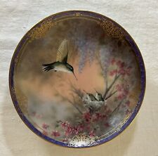 VTG Bradford Exchange Hummingbird Natures Little Treasures Garden Whispers Plate picture