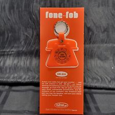1982 CONSOLIDATED FREIGHTWAYS Plastic Keychain Keyring 80s Telephone Collectible picture