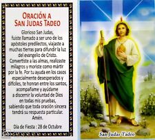 100 Pack Catholic Spanish Holy Prayer Card Prayer Saint Jude San Judas españl  picture