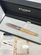 PLATINUM Fountain Pen #3776 Century NBC Nonble Chai Tea 14K Nib M Rare Boxed NEW picture