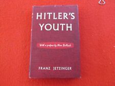 Hitler’s Youth Franz Jetzinger English 1st Edition 1958 Book with dust cover picture