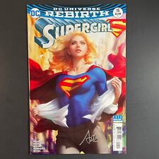 Supergirl 15 SIGNED Artgerm VARIANT DC 2018 Orlando Rocha Stanley Lau comic book picture