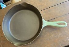 RARE Griswold Cast iron Green Enamel No 7 Skillet picture