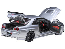 Nissan Nismo R34 GT-R Z-TUNE RHD (Right Hand Drive) Silver Metallic 1/18 Model picture