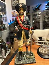 Resin Captain Hook Black Beard Pirate 18 inch statue vintage picture