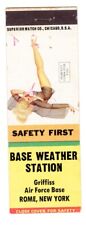 Matchbook: Air Force - Base Weather, Griffiss AFB - Pin-up Perfect Form For Fun picture
