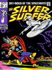 Silver Surfer #4 NEW METAL SIGN: Silver Surfer v. Thor - on the Bifrost Bridge picture