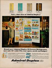 1966 Admiral Duplex Freezer Refrigerator Vintage Print Ad Now In Four Sizes a1 picture
