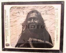 Keystone Magic Lantern Glass Photo Photograph Slide Plains Indian Chief Image picture