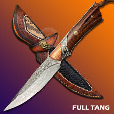 VG10 DAMASCUS HUNTING FIXED BLADE KNIFE FULL TANG SURVIVAL KNIFE COMBAT KNIVES  picture