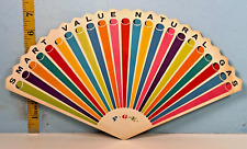 Vintage P.G.& E Smart Value Natural Gas Advertising Fan Blue Star Home picture