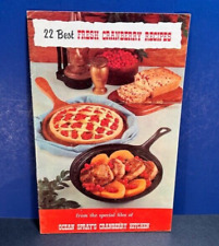 Ocean Spray 22 Best Fresh Cranberry Recipes Cookbook 1960s Hanson, Massachusetts picture