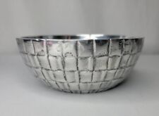 Towle Silversmiths Candy Nut Dish Bowl Hammered Silver Bowl Basket Weave Classic picture