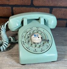 VINTAGE NORTHERN TELECOM ROTARY DIAL TELEPHONE TURQUOISE BLUE GREEN CENTEL picture
