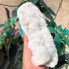 3.5 LB Natural White Calcite Quartz Crystal Cluster Mineral Specimen Healing picture