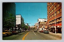 Billings MT-Montana, North Broadway, Antique, Vintage c1973 Souvenir Postcard picture