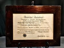 Antique Harvard University Baccalaureate (Bachelor's) Degree In Arts- 06/14/1905 picture