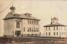 School Houses Iola Wisconsin WI 1908 Real Photo RPPC picture