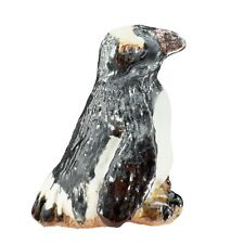 Studio Art Pottery Penguin Bird Figure Stoneware Figurine Hand Made Vintage picture