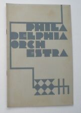 RARE 1933 NELSON EDDY PHILADELPHIA ORCHESTRA CONCERT MUSIC PROGRAM picture