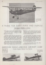 A Plane for every Purse & Purpose - American Eagle-Lincoln Monoplane ad 1931 picture