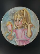 Pinky & Baby Decorative wall hanging Gold Rim Plate w/tiny chip on the back.  picture