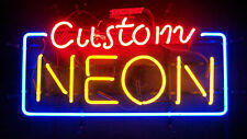 New Custom Neon Sign Real Glass Bar Decor Light Lamp Bedroom Garage Artwork picture