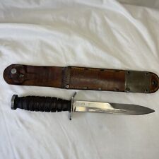 Vintage Kinfolks Inc. 1943 US M3 Blade Knife w/ US M6 Milsco Leather Sheath picture