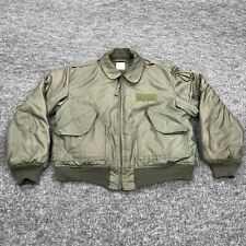 Army Cold Weather Flyers Jacket Mens Extra Large 45 P Green Airborne Alpha picture