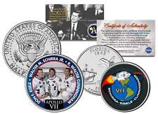 APOLLO 7 SPACE MISSION 2-Coin Set U.S. Quarter & JFK Half Dollar NASA ASTRONAUTS picture