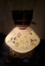 RARE Vintage HEDCO 3004 gorgeous Lamp With Claw Feet Boho Electric 15 In Floral picture