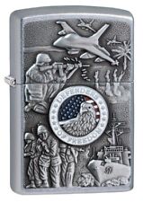 ZIPPO 24457 JOINED FORCES on STREET CHROME Windproof Lighter NEW - SEP (I) 2021 picture