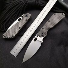 9'' New CNC Stone Wash D2 Blade Titanium Handle Folding Pocket Knife EDC ST08 picture