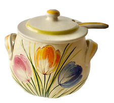 Gourmet Himark Kitchen 5-qt stoneware tulip soup tureen w/ lid & ladle floral picture