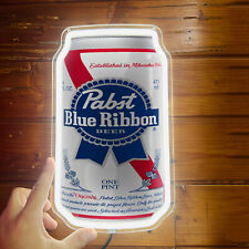 Pabst Bule Ribbon Beer Can Neon Sign Bar Store Shop Poster Wall Decor 12