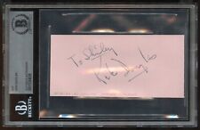 Kirk Douglas signed 2x5 cut autograph on 10-5-47 at Academy Award Theater BAS picture