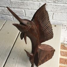 Hand carved Solid Ironwood Swordfish/Marlin 14.75